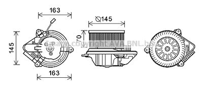 CN8515 AVA QUALITY COOLING Вентилятор салона