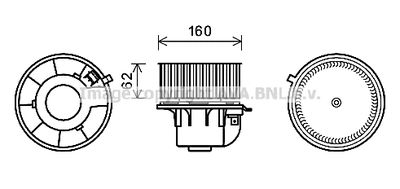 FD8499 AVA QUALITY COOLING Вентилятор салона