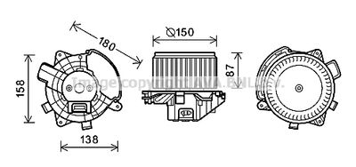 FT8440 AVA QUALITY COOLING Вентилятор салона