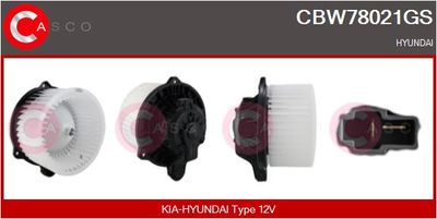 CBW78021GS CASCO Вентилятор салона