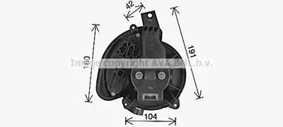 AL8156 AVA QUALITY COOLING Вентилятор салона