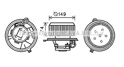 AL8138 AVA QUALITY COOLING Вентилятор салона