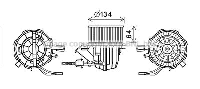 AI8391 AVA QUALITY COOLING Вентилятор салона