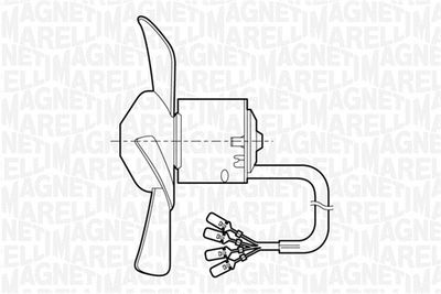 069401252010 MAGNETI MARELLI Вентилятор салона