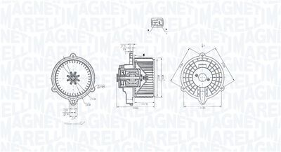 069412384010 MAGNETI MARELLI Вентилятор салона