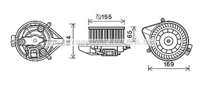 AI8371 AVA QUALITY COOLING Вентилятор салона