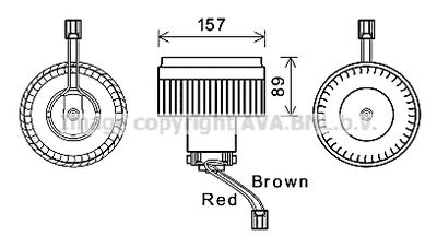 VO8176 AVA QUALITY COOLING Вентилятор салона