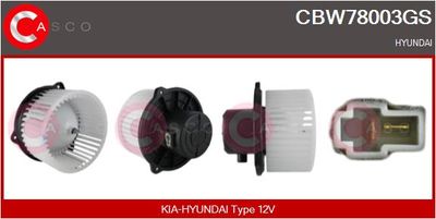 CBW78003GS CASCO Вентилятор салона