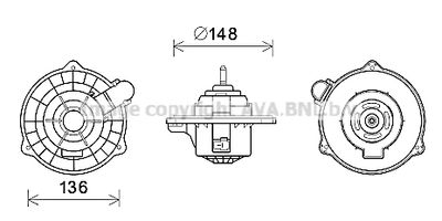 HY8404 AVA QUALITY COOLING Вентилятор салона