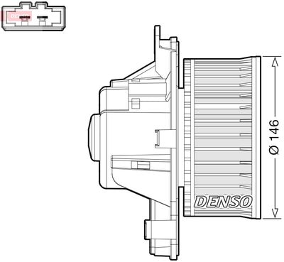 DEA21014 DENSO Вентилятор салона