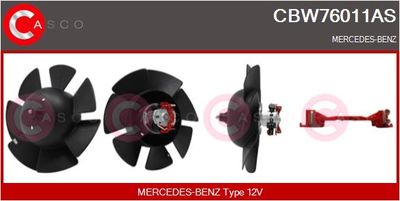 CBW76011AS CASCO Вентилятор салона