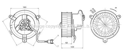 MS8784 AVA QUALITY COOLING Вентилятор салона