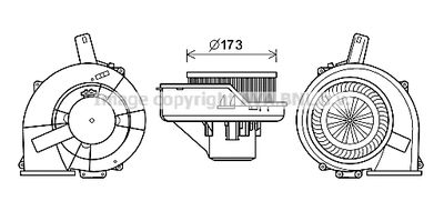 ST8047 AVA QUALITY COOLING Вентилятор салона