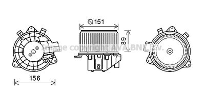 FT8439 AVA QUALITY COOLING Вентилятор салона