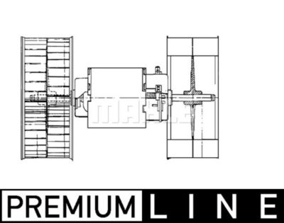 AB53000P MAHLE Вентилятор салона