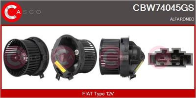 CBW74045GS CASCO Вентилятор салона