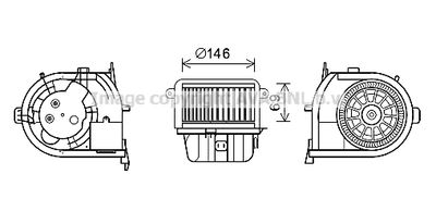 RT8591 AVA QUALITY COOLING Вентилятор салона