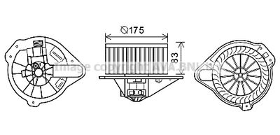 VO8182 AVA QUALITY COOLING Вентилятор салона