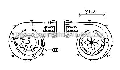 OL8630 AVA QUALITY COOLING Вентилятор салона