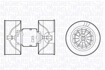 069412660010 MAGNETI MARELLI Вентилятор салона