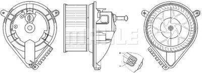 AB271000S MAHLE Вентилятор салона