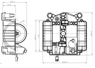 WG2160415 WILMINK GROUP Вентилятор салона