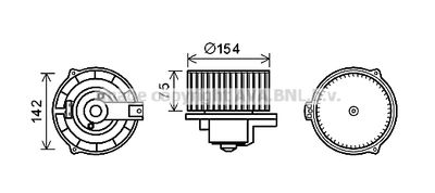 MS8620 AVA QUALITY COOLING Вентилятор салона