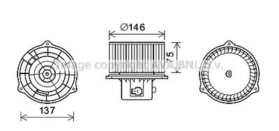 HY8403 AVA QUALITY COOLING Вентилятор салона