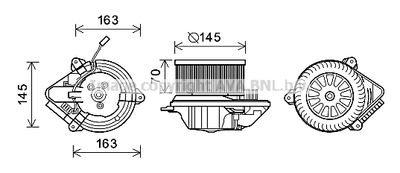 PE8510 AVA QUALITY COOLING Вентилятор салона