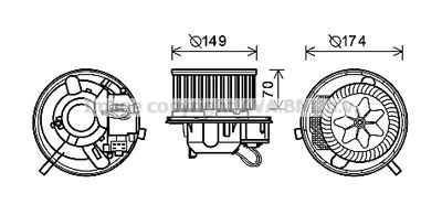 VN8339 AVA QUALITY COOLING Вентилятор салона