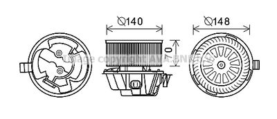 DA8012 AVA QUALITY COOLING Вентилятор салона