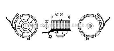 ST8505 AVA QUALITY COOLING Вентилятор салона