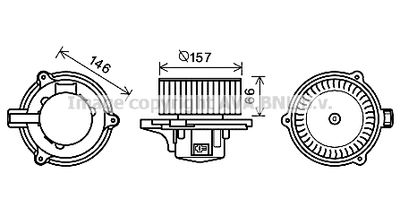 KA8250 AVA QUALITY COOLING Вентилятор салона