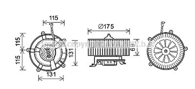 BW8478 AVA QUALITY COOLING Вентилятор салона