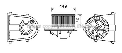 AI8378 AVA QUALITY COOLING Вентилятор салона