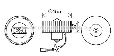 FD8568 AVA QUALITY COOLING Вентилятор салона