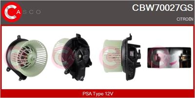 CBW70027GS CASCO Вентилятор салона