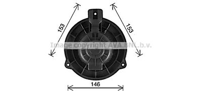 KA8313 AVA QUALITY COOLING Вентилятор салона