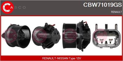 CBW71019GS CASCO Вентилятор салона