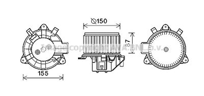 FT8429 AVA QUALITY COOLING Вентилятор салона