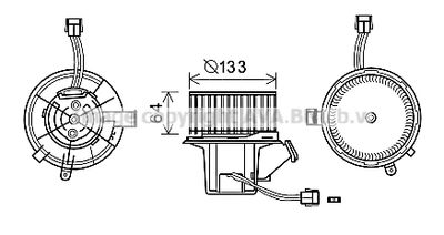 MS8640 AVA QUALITY COOLING Вентилятор салона