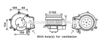 MS8625 AVA QUALITY COOLING Вентилятор салона