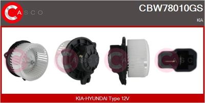 CBW78010GS CASCO Вентилятор салона