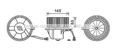 VN8351 AVA QUALITY COOLING Вентилятор салона