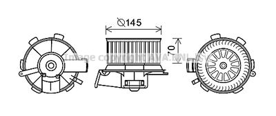 PE8388 AVA QUALITY COOLING Вентилятор салона