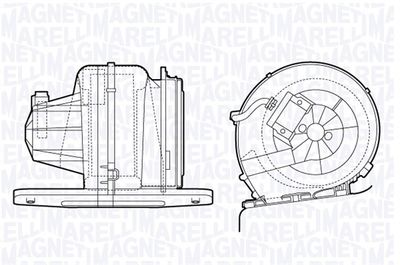 069412661010 MAGNETI MARELLI Вентилятор салона