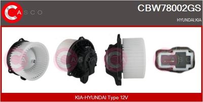 CBW78002GS CASCO Вентилятор салона