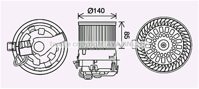 PE8558 AVA QUALITY COOLING Вентилятор салона