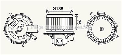 PE8406 AVA QUALITY COOLING Вентилятор салона