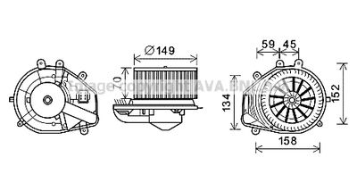 VN8353 AVA QUALITY COOLING Вентилятор салона